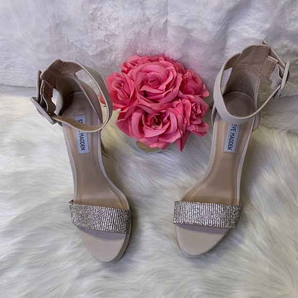 Steve Madden Sultry W/Rhinestones Strap Heels - Picture 2 of 16